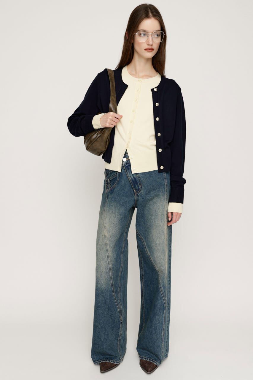 SLY「J／W SWITCHING STRAIGHT パンツ」|デニム|