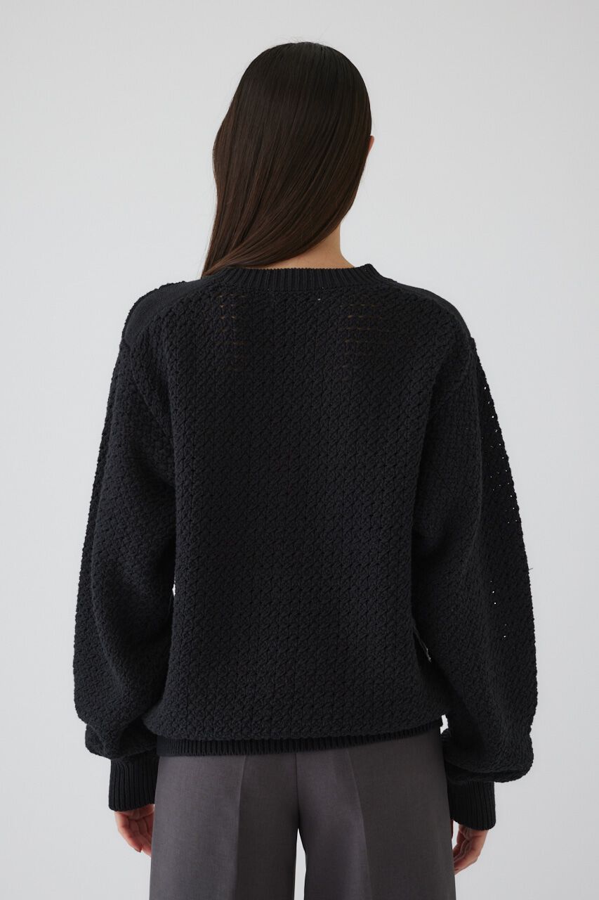 RIM.ARK 「Pattern knitting cotton knit」|ニット・セーター|