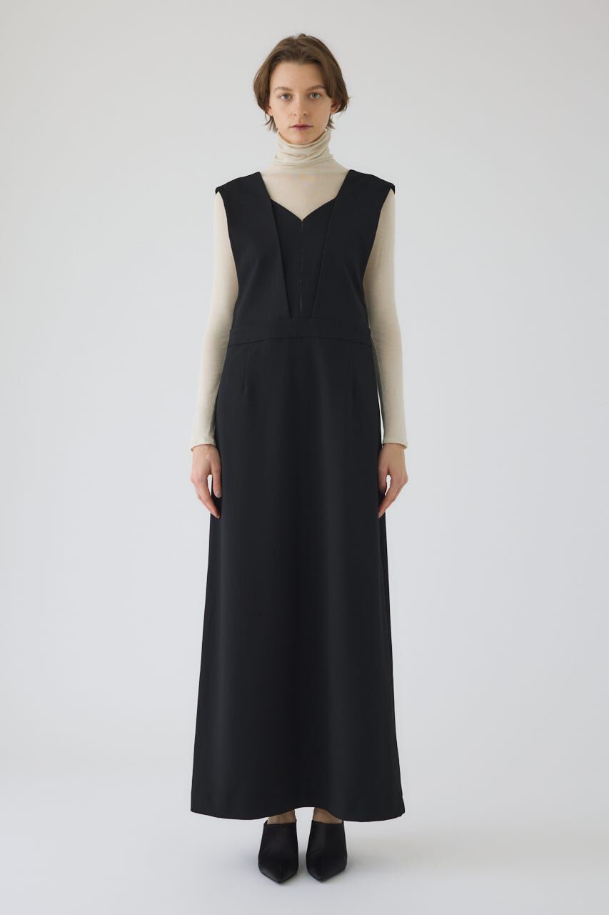 RIM.ARK 「Vest like jumper SK」|ワンピース|BLK