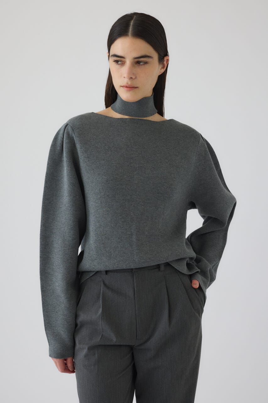 RIM.ARK 「Neck parts knit tops」|ニット・セーター|GRY