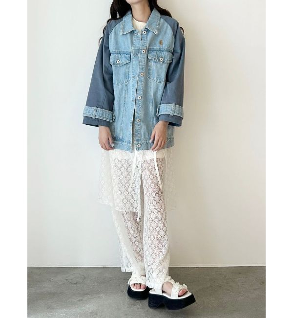 CALNAMUR「DOKING OVER DENIM BLOUSON/ドッキングオーバーデニムブルゾン」|ブルゾン・スタジャン|