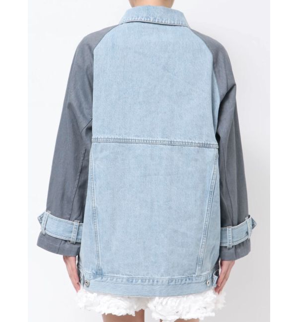 CALNAMUR「DOKING OVER DENIM BLOUSON/ドッキングオーバーデニムブルゾン」|ブルゾン・スタジャン|