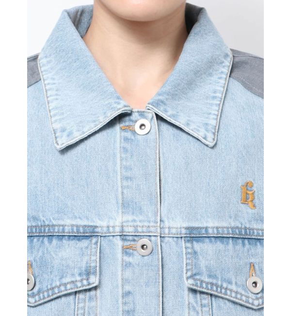 CALNAMUR「DOKING OVER DENIM BLOUSON/ドッキングオーバーデニムブルゾン」|ブルゾン・スタジャン|