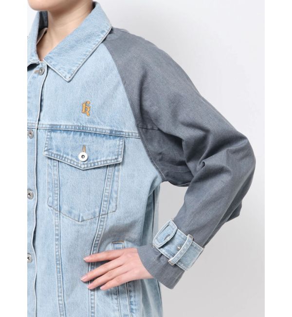 CALNAMUR「DOKING OVER DENIM BLOUSON/ドッキングオーバーデニムブルゾン」|ブルゾン・スタジャン|