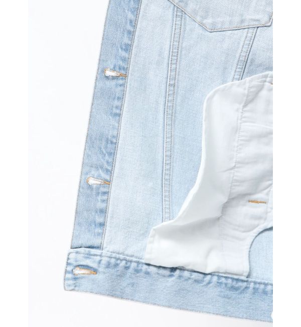 CALNAMUR「DOKING OVER DENIM BLOUSON/ドッキングオーバーデニムブルゾン」|ブルゾン・スタジャン|