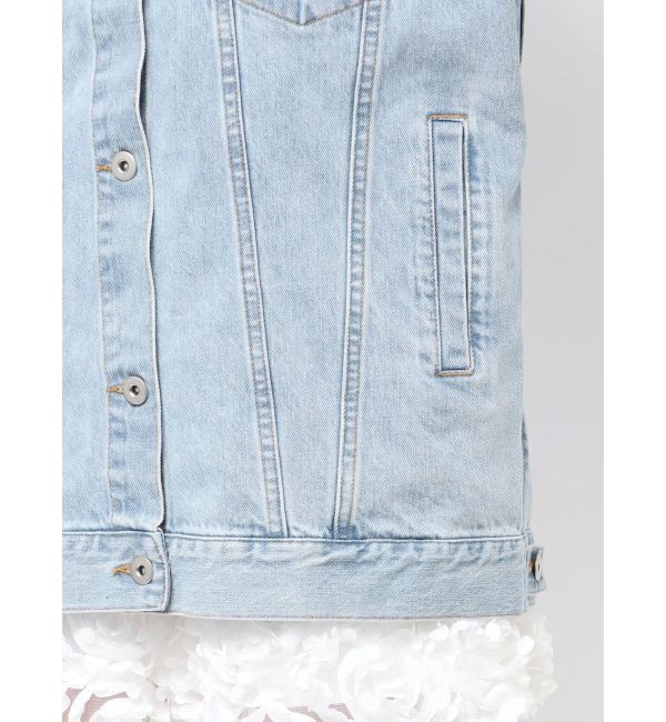 CALNAMUR「DOKING OVER DENIM BLOUSON/ドッキングオーバーデニムブルゾン」|ブルゾン・スタジャン|