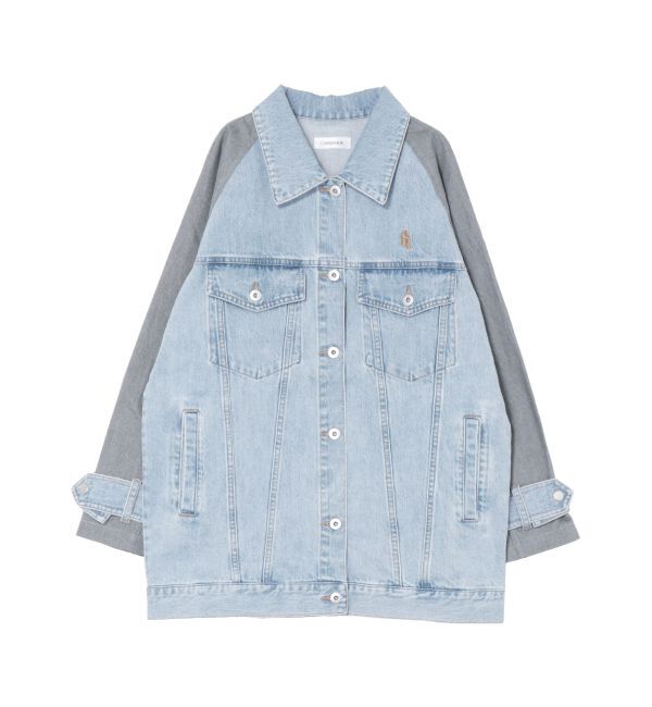 CALNAMUR「DOKING OVER DENIM BLOUSON/ドッキングオーバーデニムブルゾン」|ブルゾン・スタジャン|