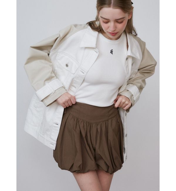 CALNAMUR「DOKING OVER DENIM BLOUSON/ドッキングオーバーデニムブルゾン」|ブルゾン・スタジャン|