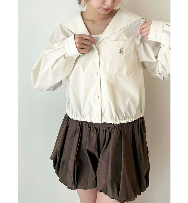CALNAMUR「SAILOR COLLAR BLOUSON/セーラーカラーブルゾン」|ブルゾン・スタジャン|