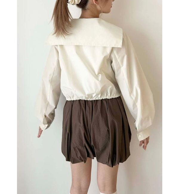 CALNAMUR「SAILOR COLLAR BLOUSON/セーラーカラーブルゾン」|ブルゾン・スタジャン|