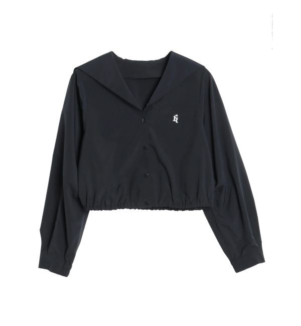 CALNAMUR「SAILOR COLLAR BLOUSON/セーラーカラーブルゾン」|ブルゾン・スタジャン|ネイビー