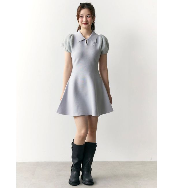 CALNAMUR「ニットポロワンピース」|ワンピース|