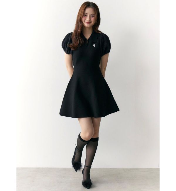 CALNAMUR「ニットポロワンピース」|ワンピース|