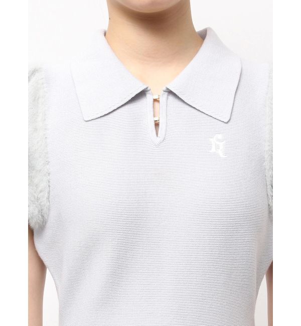 CALNAMUR「ニットポロワンピース」|ワンピース|
