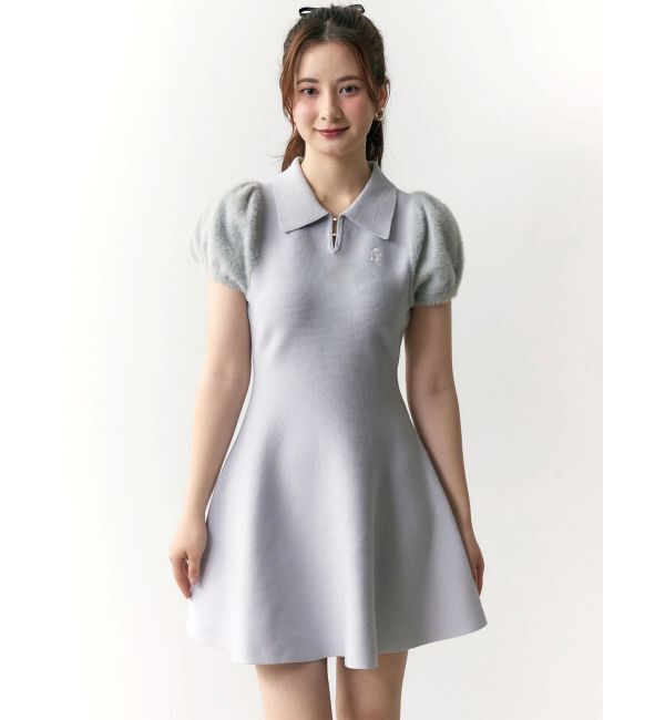 CALNAMUR「ニットポロワンピース」|ワンピース|