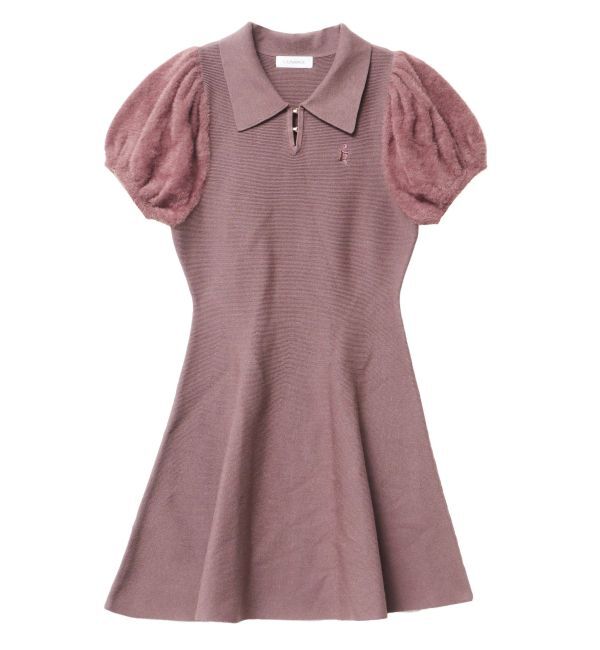 CALNAMUR「ニットポロワンピース」|ワンピース|