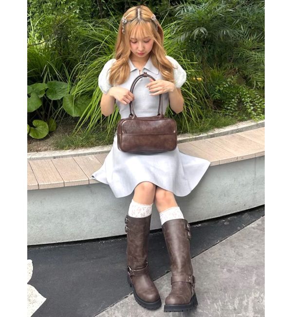 CALNAMUR「ニットポロワンピース」|ワンピース|