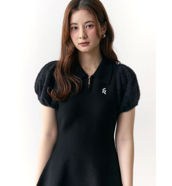 CALNAMUR「ニットポロワンピース」|ワンピース|