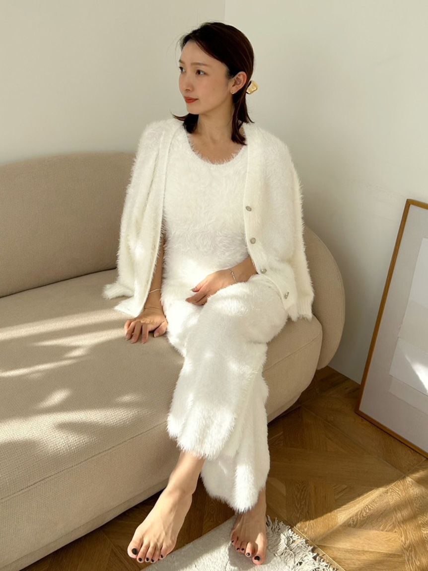 SNIDEL HOME「シャギーロングパンツ」|ルームウェア|