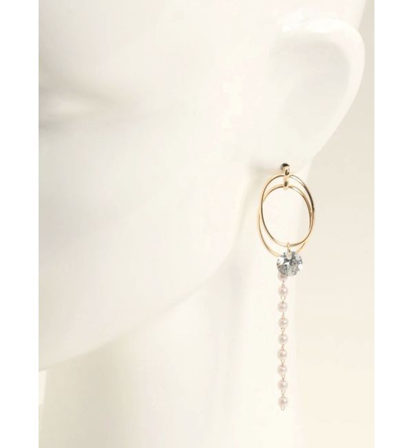 RESEXXY「ポイントビジューフープピアス」|ピアス|