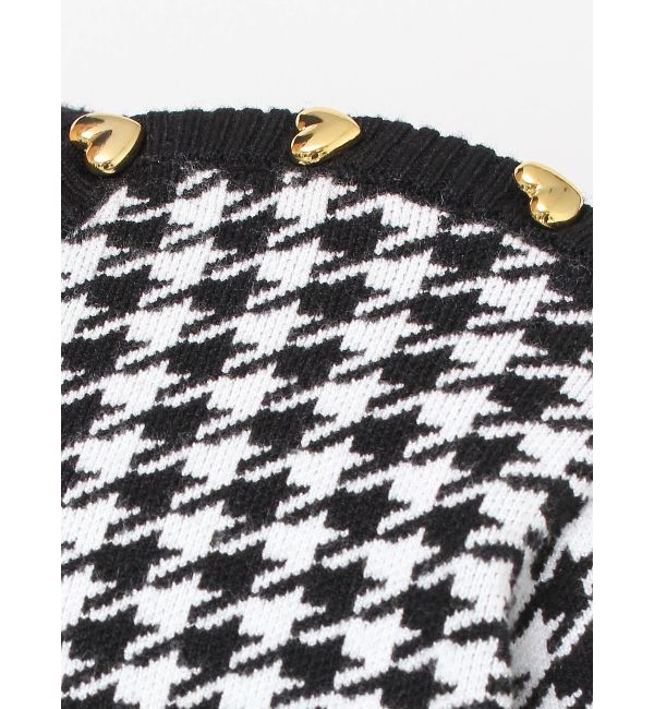 RESEXXY「ハウンドトゥースバイカラーニットワンピース」|ワンピース|
