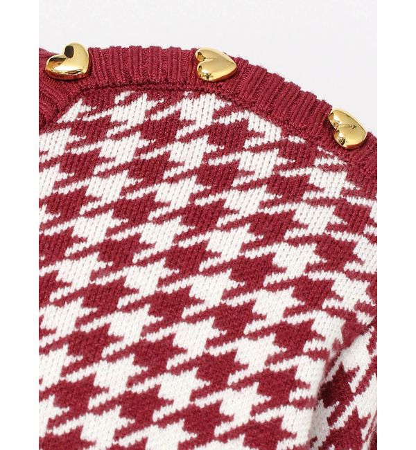 RESEXXY「ハウンドトゥースバイカラーニットワンピース」|ワンピース|