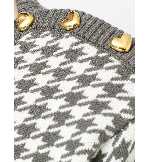 RESEXXY「ハウンドトゥースバイカラーニットワンピース」|ワンピース|