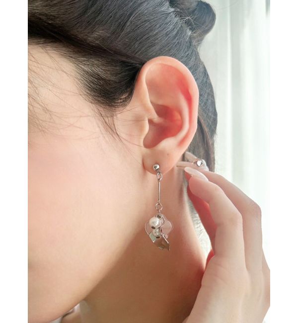RESEXXY「パールリーフピアス」|ピアス|シルバー