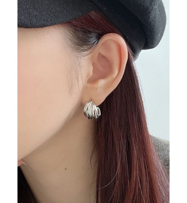 RESEXXY「メタルフープデザインピアス」|ピアス|シルバー