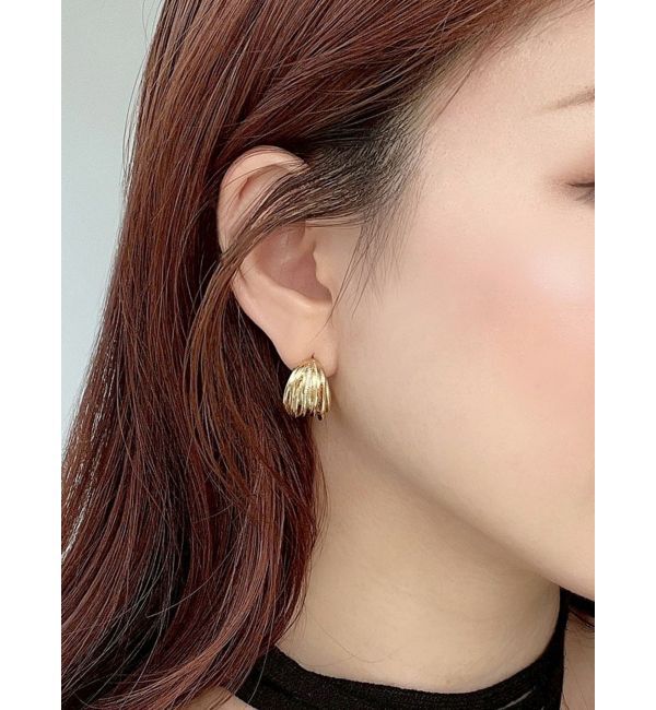 RESEXXY「メタルフープデザインピアス」|ピアス|ゴールド