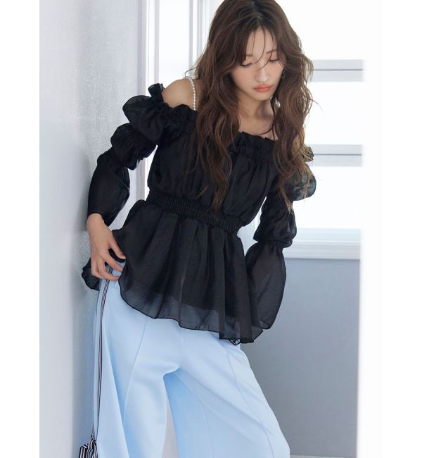 RESEXXY「ボリュームギャザーオフショルブラウス」|シャツ・ブラウス|