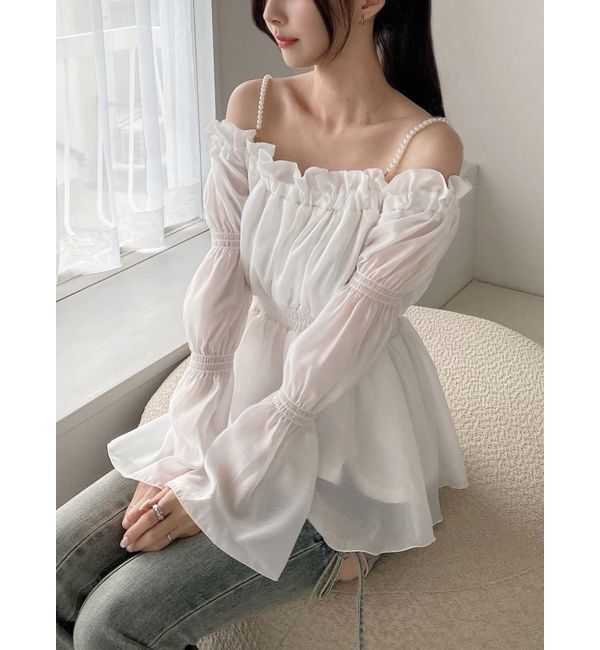 RESEXXY「ボリュームギャザーオフショルブラウス」|シャツ・ブラウス|