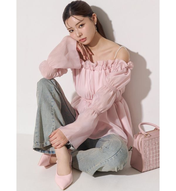 RESEXXY「ボリュームギャザーオフショルブラウス」|シャツ・ブラウス|