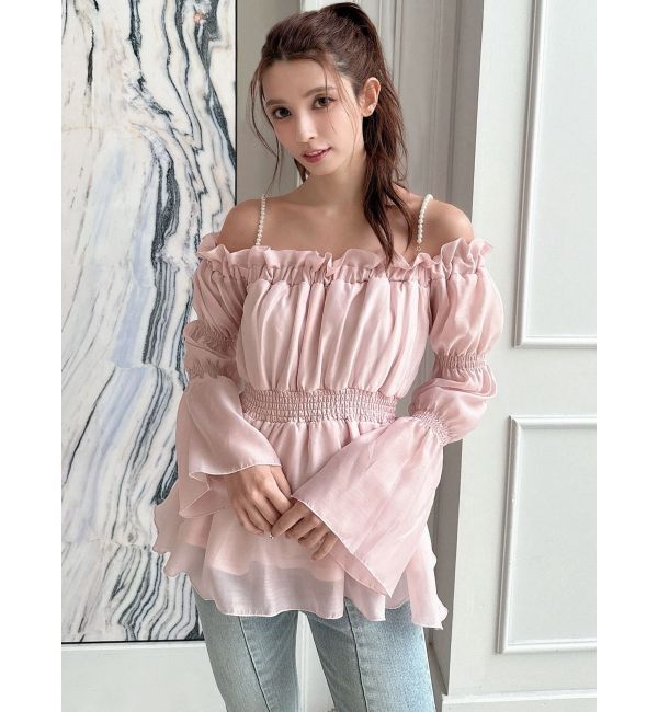 RESEXXY「ボリュームギャザーオフショルブラウス」|シャツ・ブラウス|