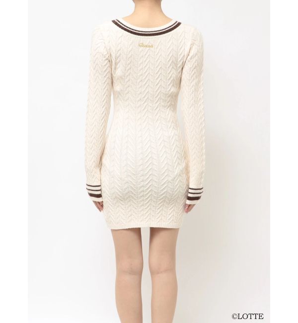 RESEXXY「【Ghana】ケーブルニットミニワンピース」|ワンピース|