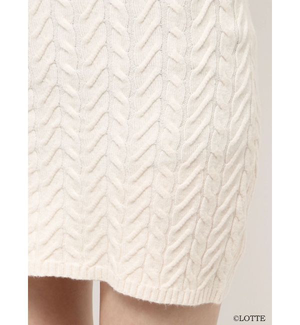 RESEXXY「【Ghana】ケーブルニットミニワンピース」|ワンピース|