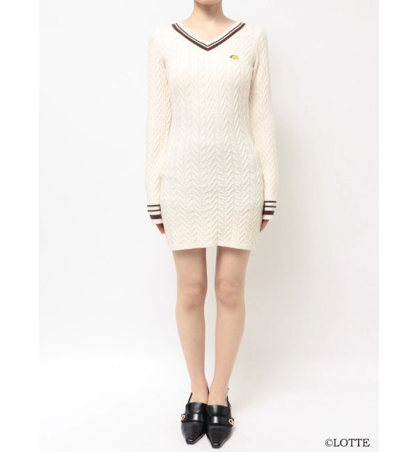 RESEXXY「【Ghana】ケーブルニットミニワンピース」|ワンピース|