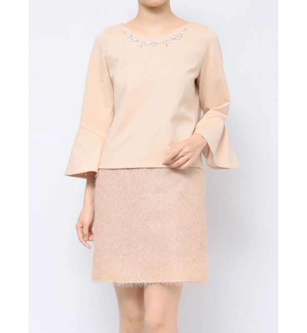 dazzlin「ジャカード切替サックワンピース」|ワンピース|