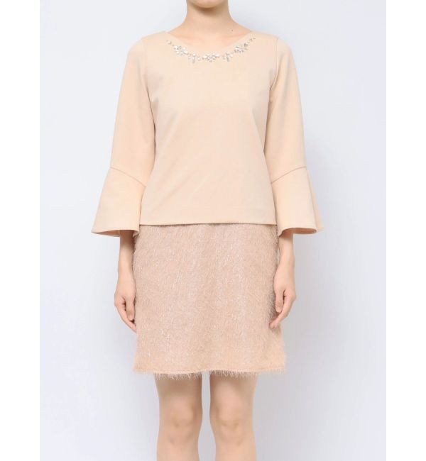 dazzlin「ジャカード切替サックワンピース」|ワンピース|