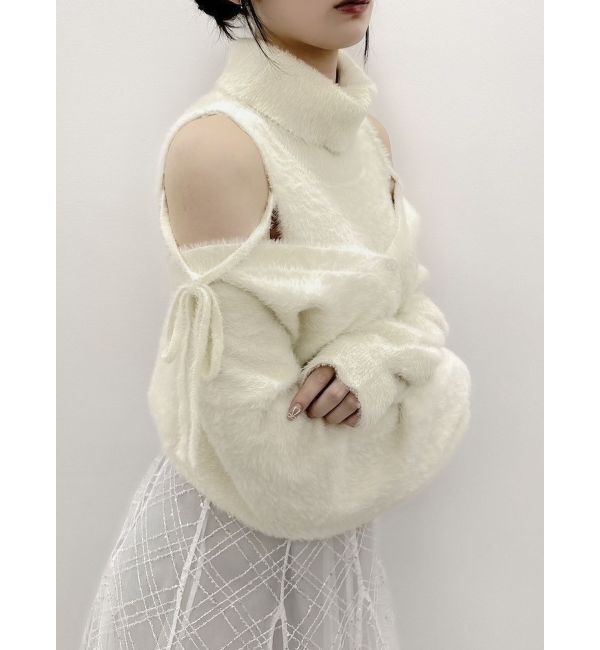 dazzlin「コンパクトミニシャギーカーディガン」|カーディガン|