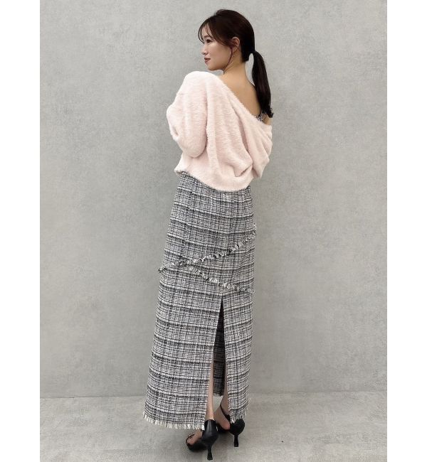 dazzlin「コンパクトミニシャギーカーディガン」|カーディガン|