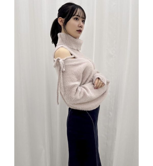 dazzlin「コンパクトミニシャギーカーディガン」|カーディガン|