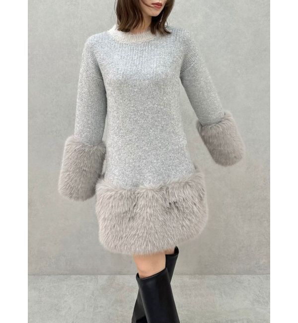 dazzlin「ファーニットワンピース」|ワンピース|