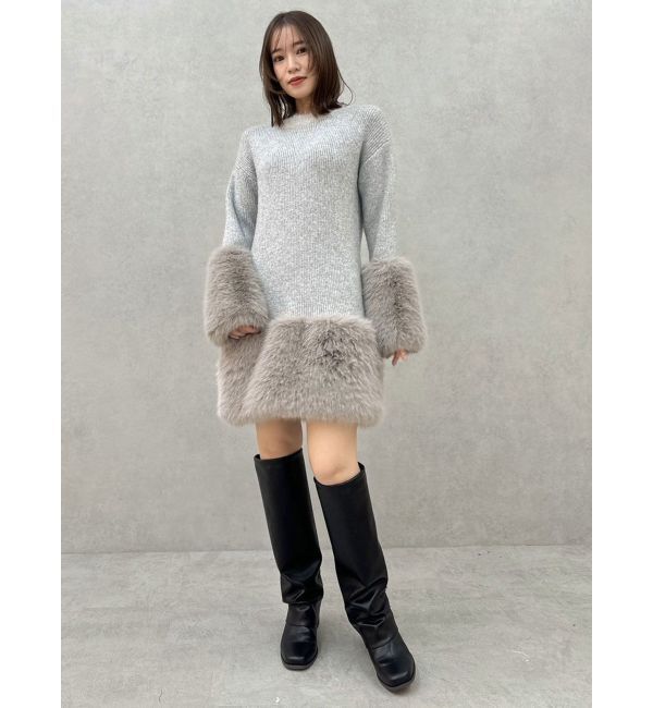 dazzlin「ファーニットワンピース」|ワンピース|