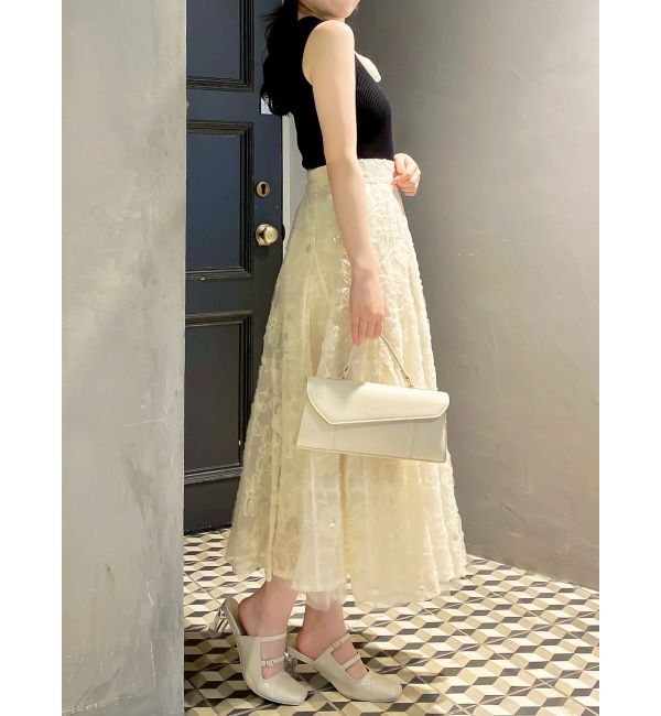 dazzlin「【再生産】スパンコールチュールスカート」|スカート|