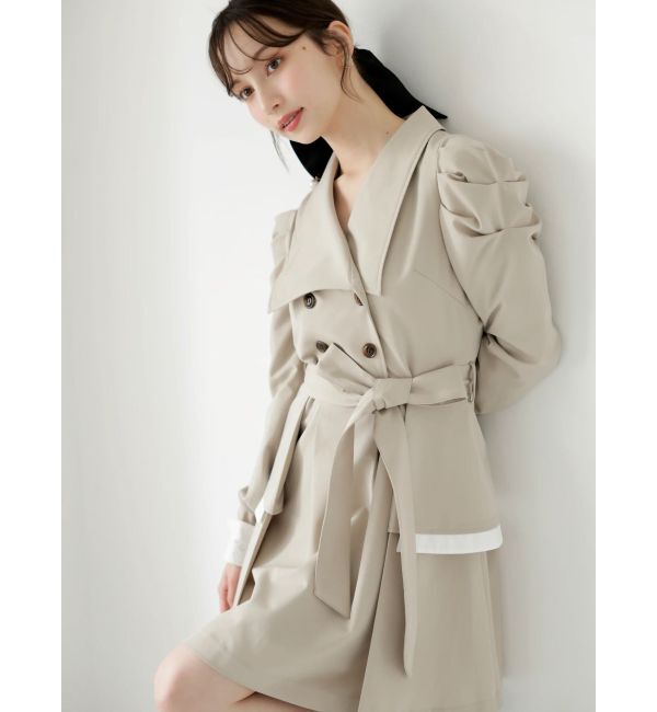 dazzlin「ビッグカラートレンチミニワンピース」|ワンピース|