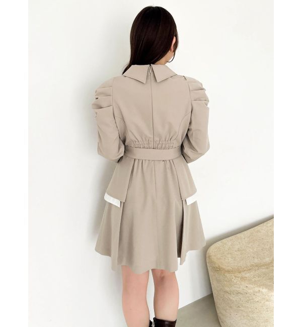 dazzlin「ビッグカラートレンチミニワンピース」|ワンピース|