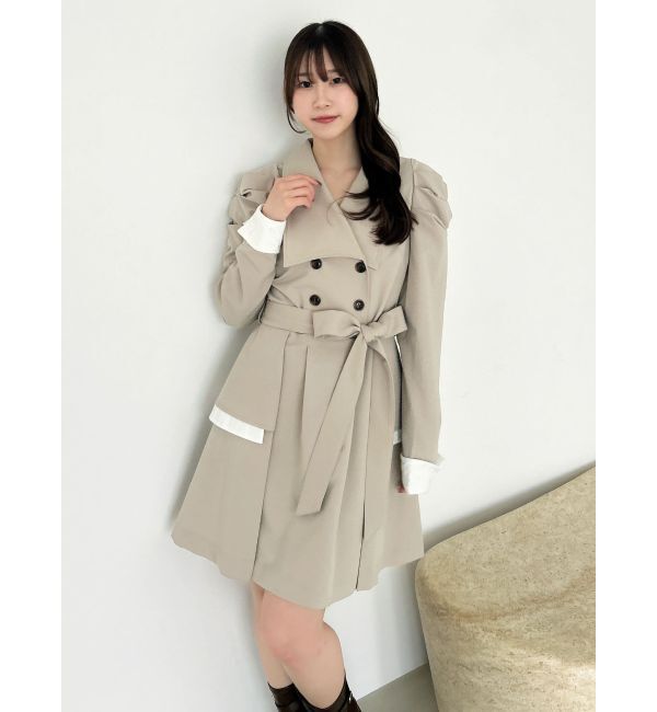 dazzlin「ビッグカラートレンチミニワンピース」|ワンピース|