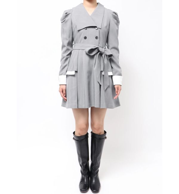 dazzlin「ビッグカラートレンチミニワンピース」|ワンピース|