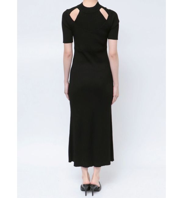 MERCURYDUO「2WAYパネルレイヤード風マーメイドニットワンピース」|ワンピース|